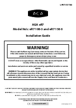 Preview for 1 page of AGA eR7 100-3 Installation Manual