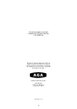 Preview for 12 page of AGA G.C. P.V. Operating Instructions Manual