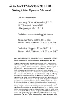 Preview for 2 page of AGA GATEMASTER 900 HD Installation Manual