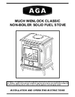 Предварительный просмотр 1 страницы AGA MUCH WENLOCK CLASSIC Installation And Operating Instructions Manual