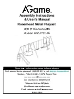 AGame MSC-3782-BM Assembly Instructions & User Manual preview