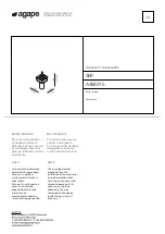 Preview for 1 page of agape 369 A369215 Assembly Instructions