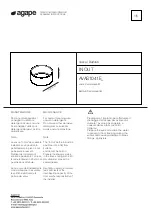 agape Cementoskin IN OUT AVAS1041E Assembly Instructions preview