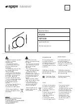 agape Eclissi ASPE038 Assembly Instructions предпросмотр