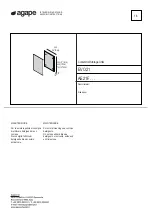 agape EVO 21 AE21F Series Assembly Instructions предпросмотр