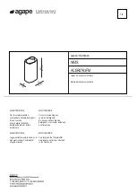 Preview for 1 page of agape NIVIS ACER0763FM Assembly Instructions