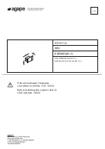 agape SEN ESEN0912H/V Assembly Instructions preview