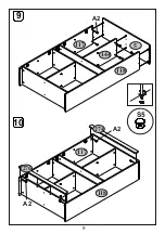 Предварительный просмотр 9 страницы Agata Meble JAGGER 2V2D1S Instructions Manual