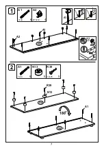 Предварительный просмотр 7 страницы agatameble WHITEBLACK 1D3S Instructions For Assembling Furniture