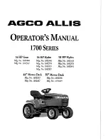 AGCO Allis 1692035 Operator'S Manual preview