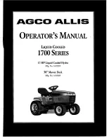 Preview for 1 page of AGCO Allis 1692689 Operator'S Manual