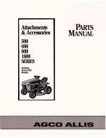 Preview for 1 page of AGCO Allis 1800 series Accessories