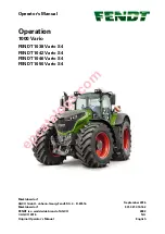 AGCO FENDT 1000 Vario Operator'S Manual preview