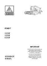 AGCO FENDT 5220E Workshop Manual предпросмотр