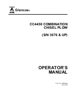 Предварительный просмотр 1 страницы AGCO Glencoe CC4450 Operator'S Manual