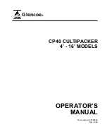 AGCO Glencoe CP40 CULTIPACKER Operator'S Manual preview