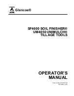 AGCO Glencoe SOIL FINISHER SF4600 Operator'S Manual preview