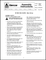 AGCO Glencoe SS7400 Soil Saver Assembly Instructions Manual preview