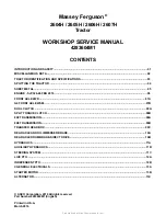 Preview for 2 page of AGCO Massey Ferguson 2604H Workshop Service Manual