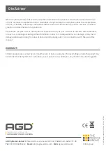 Предварительный просмотр 20 страницы AGD 641-300-021 Product Manual