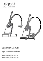 Agent AG22-0700 Operation Manual preview