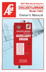 AGF COLLECTanDRAIN 5400 Owner'S Manual preview