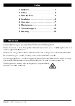 Preview for 2 page of AGF Professional 1500 Installation Instructions Manual