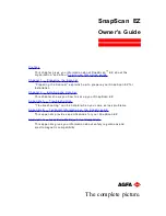 AGFA Scanner User Manual preview