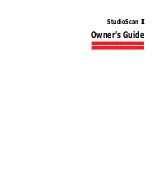 AGFA StudioScan II Owner'S Manual preview