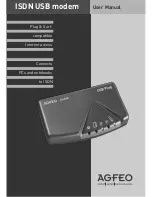 AGFEO ISDN USB modem User Manual preview