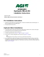 Preview for 1 page of AGI A296 Installation Instructions