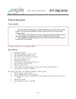 Preview for 3 page of AGILE AV dsp amp User Manual