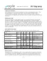 Preview for 7 page of AGILE AV dsp amp User Manual