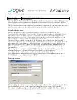 Preview for 13 page of AGILE AV dsp amp User Manual