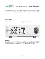 Preview for 22 page of AGILE AV dsp amp User Manual