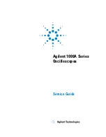 Предварительный просмотр 1 страницы Agilent Technologies 1000A Series Service Manual