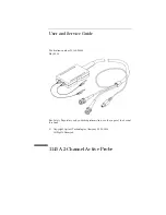 Agilent Technologies 1145A User'S And Service Manual preview