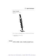 Preview for 2 page of Agilent Technologies 1159A User Manual