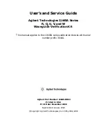 Предварительный просмотр 1 страницы Agilent Technologies 11645A Series User'S And Service Manual