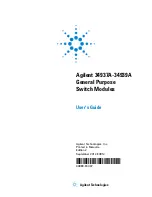 Agilent Technologies 34937A User Manual предпросмотр