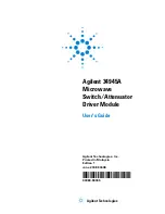 Предварительный просмотр 1 страницы Agilent Technologies 34945A User Manual