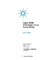 Предварительный просмотр 1 страницы Agilent Technologies 34950A User Manual