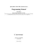 Предварительный просмотр 3 страницы Agilent Technologies 4288A Programming Manual