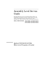 Предварительный просмотр 2 страницы Agilent Technologies 53150A Service Manual