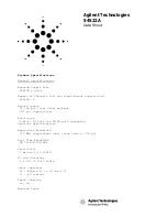 Agilent Technologies 54522A Datasheet предпросмотр