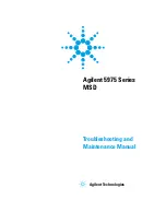 Предварительный просмотр 1 страницы Agilent Technologies 5975C TAD VL MSD Troubleshooting And Maintenance Manual