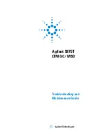 Agilent Technologies 5975T LTM GC/MSD Troubleshooting And Maintenance Manual предпросмотр