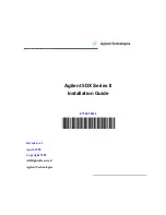 Предварительный просмотр 1 страницы Agilent Technologies 5DX II Series Installation Manual