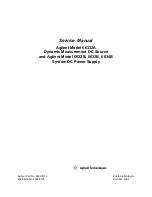 Preview for 1 page of Agilent Technologies 6632B Service Manual