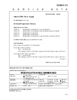 Preview for 1 page of Agilent Technologies 6680A Service Note